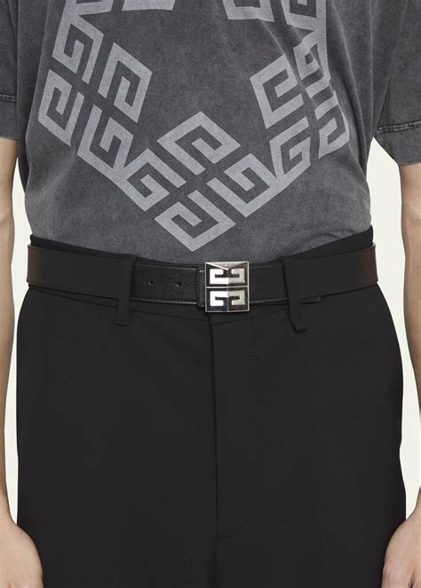 givenchy 4g buckle belt|Givenchy 4G Buckle Leather Belt .